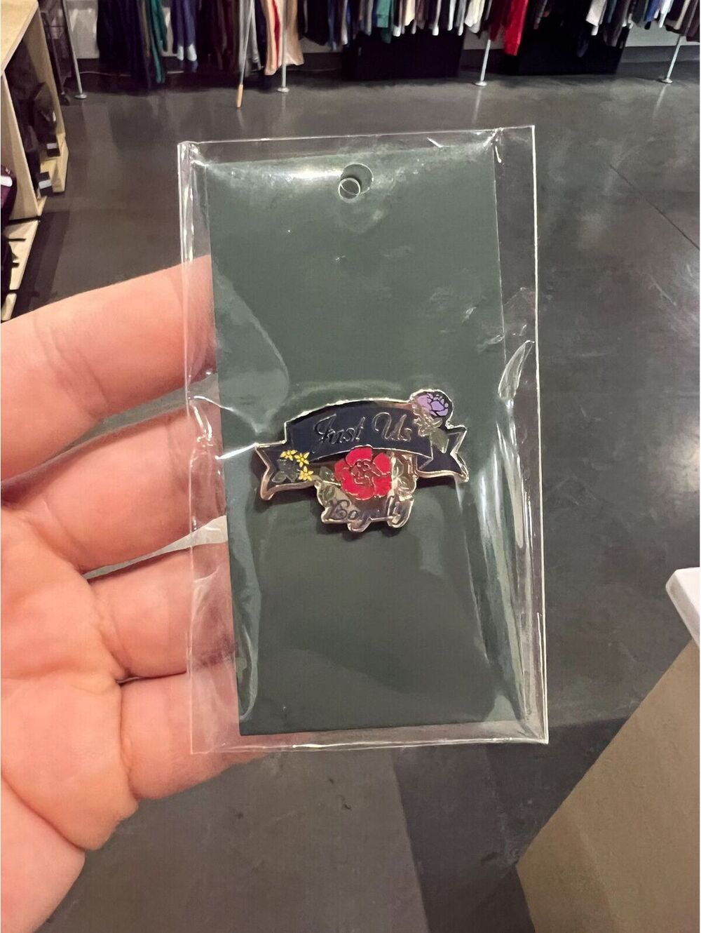 Kith Just Us Loyalty Rose Pin